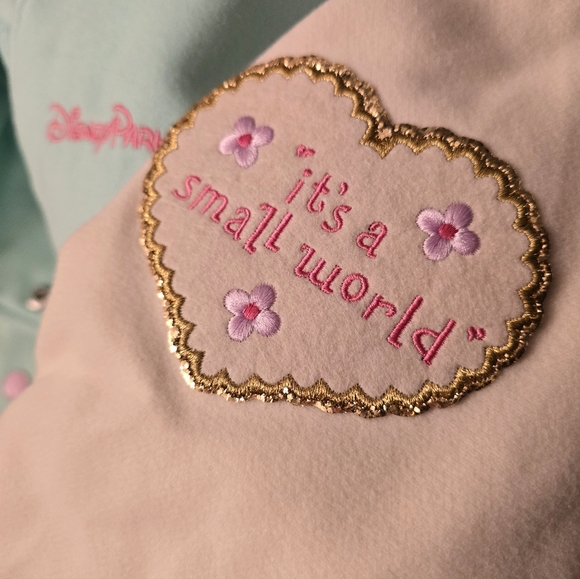 New Stoney Clover Lane Small World Varsity Jacket Coat Disney Embroidery Patch - Picture 4 of 10